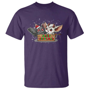 Mothman And Jersey Devil T Shirt Merry Cryptmas Funny Holiday Gift TS12 Purple Print Your Wear