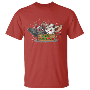 Mothman And Jersey Devil T Shirt Merry Cryptmas Funny Holiday Gift TS12 Red Print Your Wear