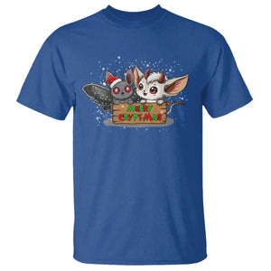 Mothman And Jersey Devil T Shirt Merry Cryptmas Funny Holiday Gift TS12 Royal Blue Print Your Wear