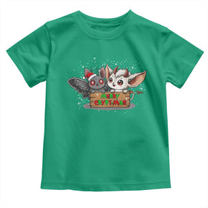 Mothman And Jersey Devil Toddler T Shirt Merry Cryptmas Funny Holiday Gift TS12 Irish Green Print Your Wear