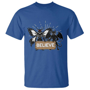 Mothman Jersey Devil T Shirt Believe Cryptid Folklore Gift TS12 Royal Blue Print Your Wear
