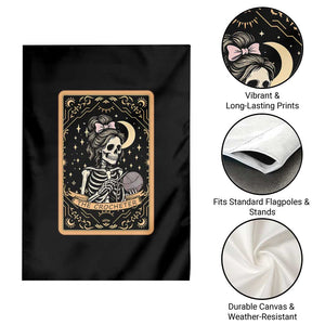 The Crocheter Skeleton Garden Flag Crochet Lover Gift Tarot Card Graphic TS12 Print Your Wear