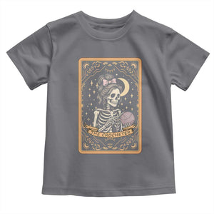 The Crocheter Skeleton Toddler T Shirt Crochet Lover Gift Tarot Card Graphic TS12 Charcoal Print Your Wear