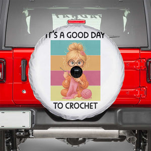 Its A Good Day To Crochet Spare Tire Cover Crochet Mom Gift TS12 White Print Your Wear