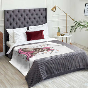 Funny Bigfoot Knitting Throw Blanket Knitter In The Wild TS12 Print Your Wear