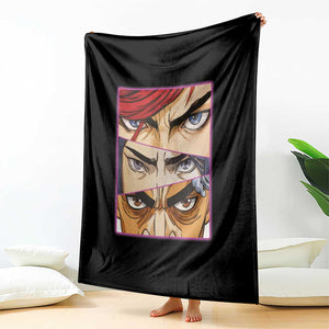 Futuristic Legends Anime Eyes Throw Blanket Gift For League Gamer Fans TS12 Print Your Wear