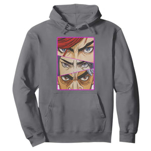 Futuristic Legends Anime Eyes Hoodie Gift For League Gamer Fans TS12 Charcoal Print Your Wear