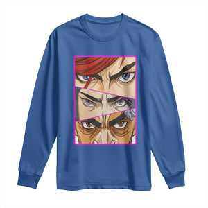 Futuristic Legends Anime Eyes Long Sleeve Shirt Gift For League Gamer Fans TS12 Royal Blue Print Your Wear