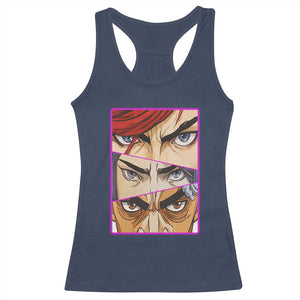 Futuristic Legends Anime Eyes Racerback Tank Top Gift For League Gamer Fans TS12 Navy Print Your Wear