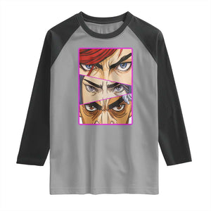 Futuristic Legends Anime Eyes Raglan Shirt Gift For League Gamer Fans TS12 Sport Gray Black Print Your Wear