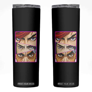 Futuristic Legends Anime Eyes Skinny Tumbler Gift For League Gamer Fans TS12 Black Print Your Wear