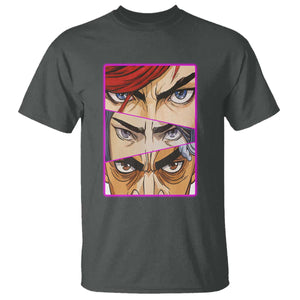 Futuristic Legends Anime Eyes T Shirt Gift For League Gamer Fans TS12 Dark Heather Print Your Wear