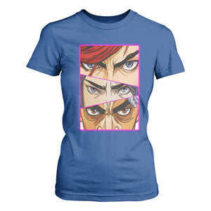 Futuristic Legends Anime Eyes T Shirt For Women Gift For League Gamer Fans TS12 Royal Blue Print Your Wear