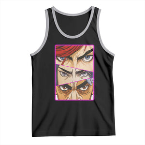 Futuristic Legends Anime Eyes Tank Top Gift For League Gamer Fans TS12 Black Athletic Heather Print Your Wear