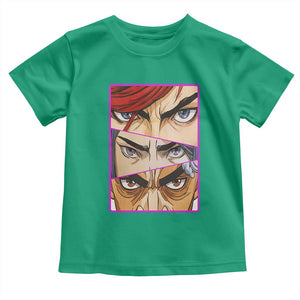 Futuristic Legends Anime Eyes Toddler T Shirt Gift For League Gamer Fans TS12 Irish Green Print Your Wear