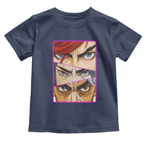 Futuristic Legends Anime Eyes Toddler T Shirt Gift For League Gamer Fans TS12 Navy Print Your Wear