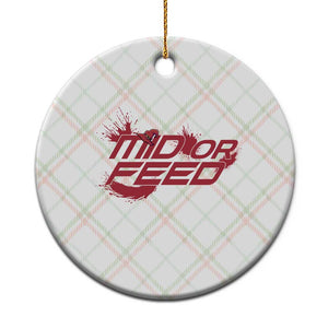 Mid Or Feed Holographic Witch Hat Ceramic Ornament Funny Game Lover Gift TS12 1pc Christmas Plaid Print Your Wear