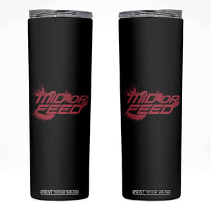 Mid Or Feed Holographic Witch Hat Skinny Tumbler Funny Game Lover Gift TS12 Black Print Your Wear