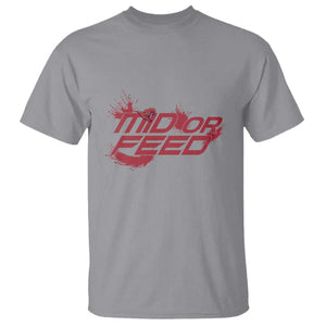 Mid Or Feed Holographic Witch Hat T Shirt Funny Game Lover Gift TS12 Sport Gray Print Your Wear