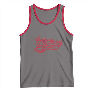 Mid Or Feed Holographic Witch Hat Tank Top Funny Game Lover Gift TS12 Deep Heather Red Print Your Wear