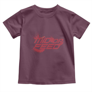 Mid Or Feed Holographic Witch Hat Toddler T Shirt Funny Game Lover Gift TS12 Maroon Print Your Wear
