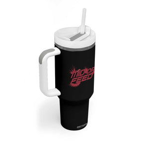 Mid Or Feed Holographic Witch Hat Tumbler With Handle Funny Game Lover Gift TS12 Print Your Wear