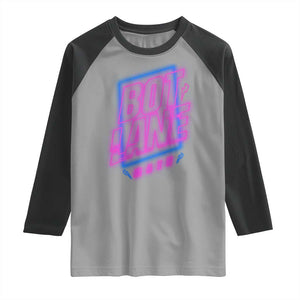 Bot Lane Main Cyberpunk Neon Style Raglan Shirt Gaming Quote Gift TS12 Sport Gray Black Print Your Wear