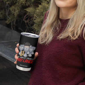 Worlds Okayest Mid Laner Tumbler Cup Funny Game Lover Gift TS12 Print Your Wear