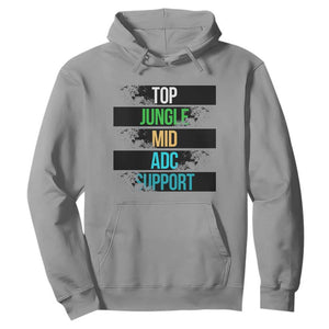 Gaming Humor 5 Roles Hoodie Quote For Gamer Lovers TS12 Sport Gray Print Your Wear