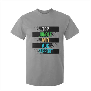 Gaming Humor 5 Roles T Shirt For Kid Quote For Gamer Lovers TS12 Sport Gray Print Your Wear