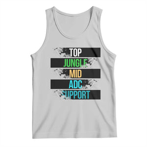 Gaming Humor 5 Roles Tank Top Quote For Gamer Lovers TS12 Ash Print Your Wear