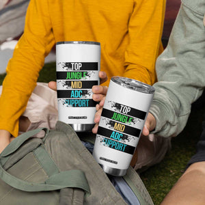 Gaming Humor 5 Roles Tumbler Cup Quote For Gamer Lovers - Print Your Wear