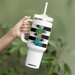 Gaming Humor 5 Roles Tumbler With Handle Quote For Gamer Lovers TS12 Print Your Wear