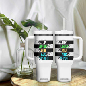 Gaming Humor 5 Roles Tumbler With Handle Quote For Gamer Lovers TS12 Print Your Wear
