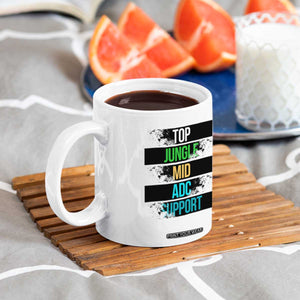 Gaming Humor 5 Roles Coffee Mug Quote For Gamer Lovers - Print Your Wear