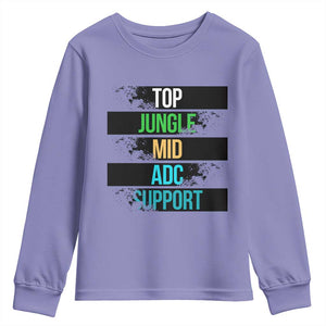 Gaming Humor 5 Roles Youth Sweatshirt Quote For Gamer Lovers - Print Your Wear