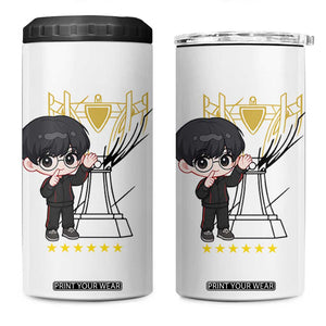 Mid Lane Master Gamer 4 in 1 Can Cooler Tumbler Gift For Esports Fan TS12 One Size: 16 oz White Print Your Wear