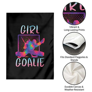 Funny Ice Hockey Girl Goalie Splatter Art Garden Flag Gift For Women TS12 Print Your Wear