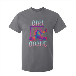 Funny Ice Hockey Girl Goalie Splatter Art T Shirt For Kid Gift For Women TS12 Charcoal Print Your Wear