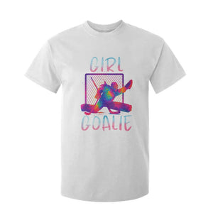 Funny Ice Hockey Girl Goalie Splatter Art T Shirt For Kid Gift For Women TS12 White Print Your Wear