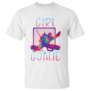 Funny Ice Hockey Girl Goalie Splatter Art T Shirt Gift For Women TS12 White Print Your Wear