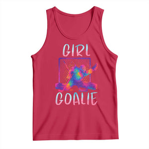 Funny Ice Hockey Girl Goalie Splatter Art Tank Top Gift For Women TS12 Red Print Your Wear
