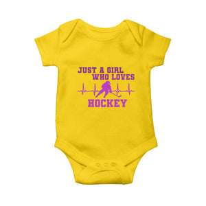 Funny Just A Girl Who Loves Hockey Baby Onesie Gift For Women TS12 Daisy Print Your Wear