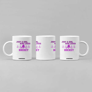 Funny Just A Girl Who Loves Hockey Coffee Mug Gift For Women TS12 Print Your Wear