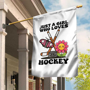 Just A Girl Who Loves Ice Hockey Garden Flag Sports Lover Gift TS12 Print Your Wear