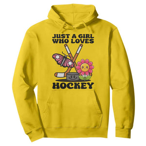 Just A Girl Who Loves Ice Hockey Hoodie Sports Lover Gift TS12 Daisy Print Your Wear