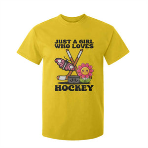 Just A Girl Who Loves Ice Hockey T Shirt For Kid Sports Lover Gift TS12 Daisy Print Your Wear