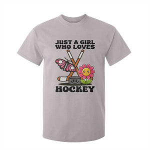 Just A Girl Who Loves Ice Hockey T Shirt For Kid Sports Lover Gift TS12 Ice Gray Print Your Wear