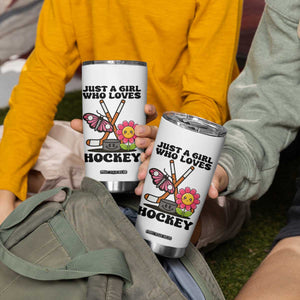 Just A Girl Who Loves Ice Hockey Tumbler Cup Sports Lover Gift TS12 Print Your Wear