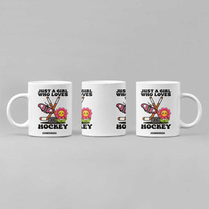 Just A Girl Who Loves Ice Hockey Coffee Mug Sports Lover Gift TS12 Print Your Wear